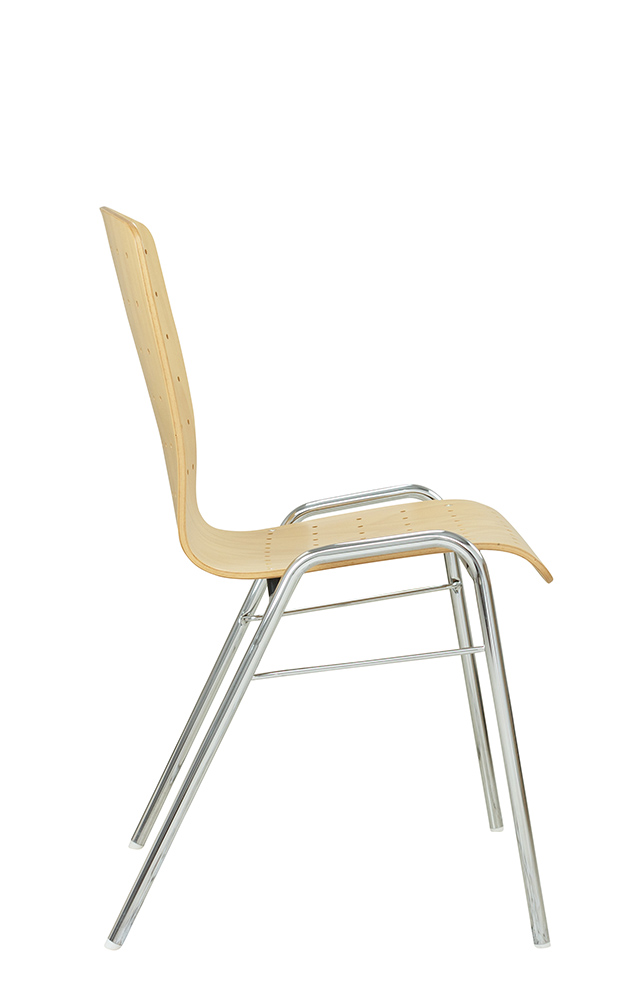 Gestell: Metall | Sitzschale: Buche natur