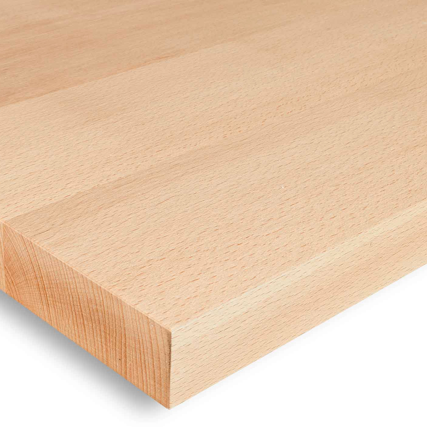 30mm Buche massiv Premium Tischplatte LV