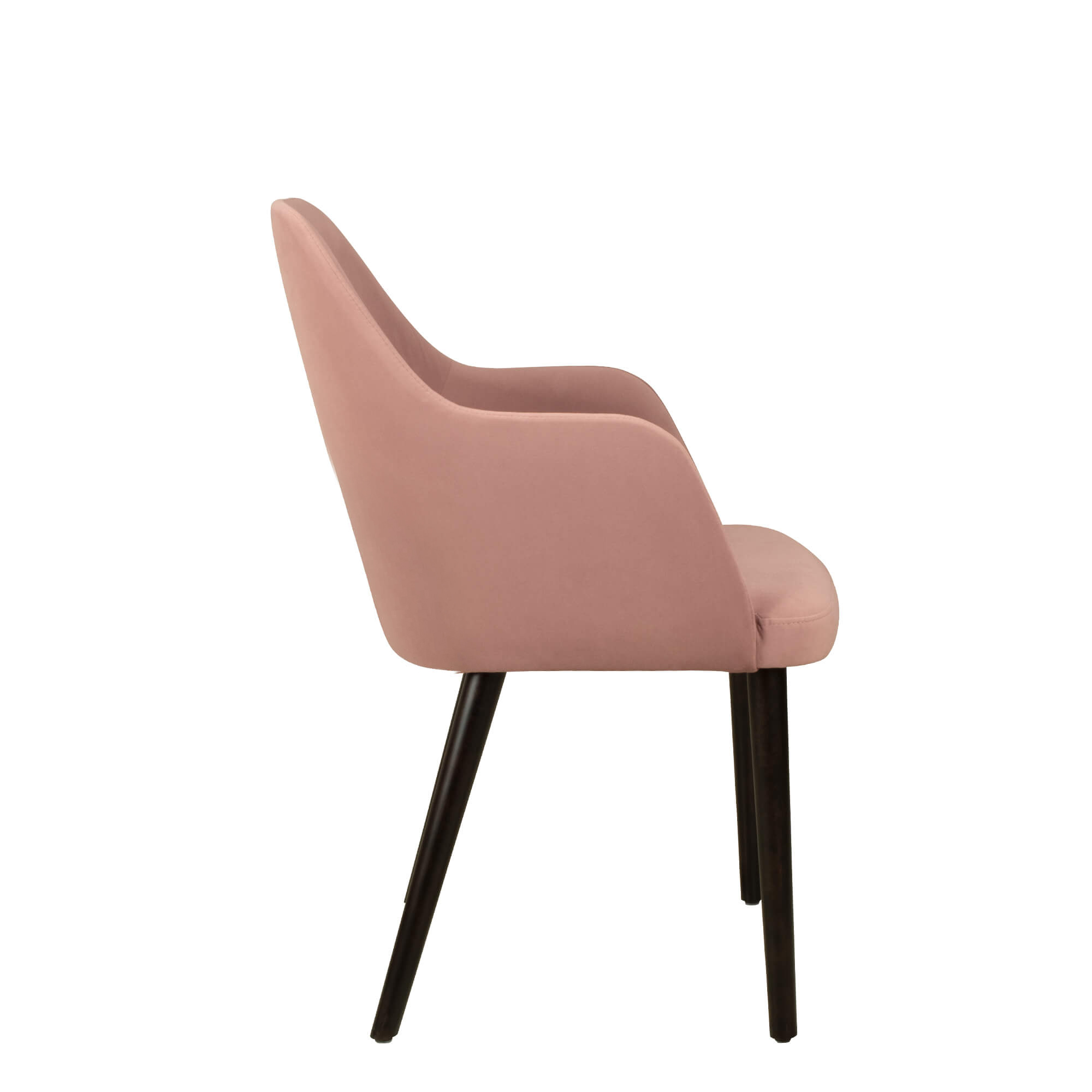 Vollpolsterstuhl mit Holzbeinen KDKS-A-100 - Seitenansicht