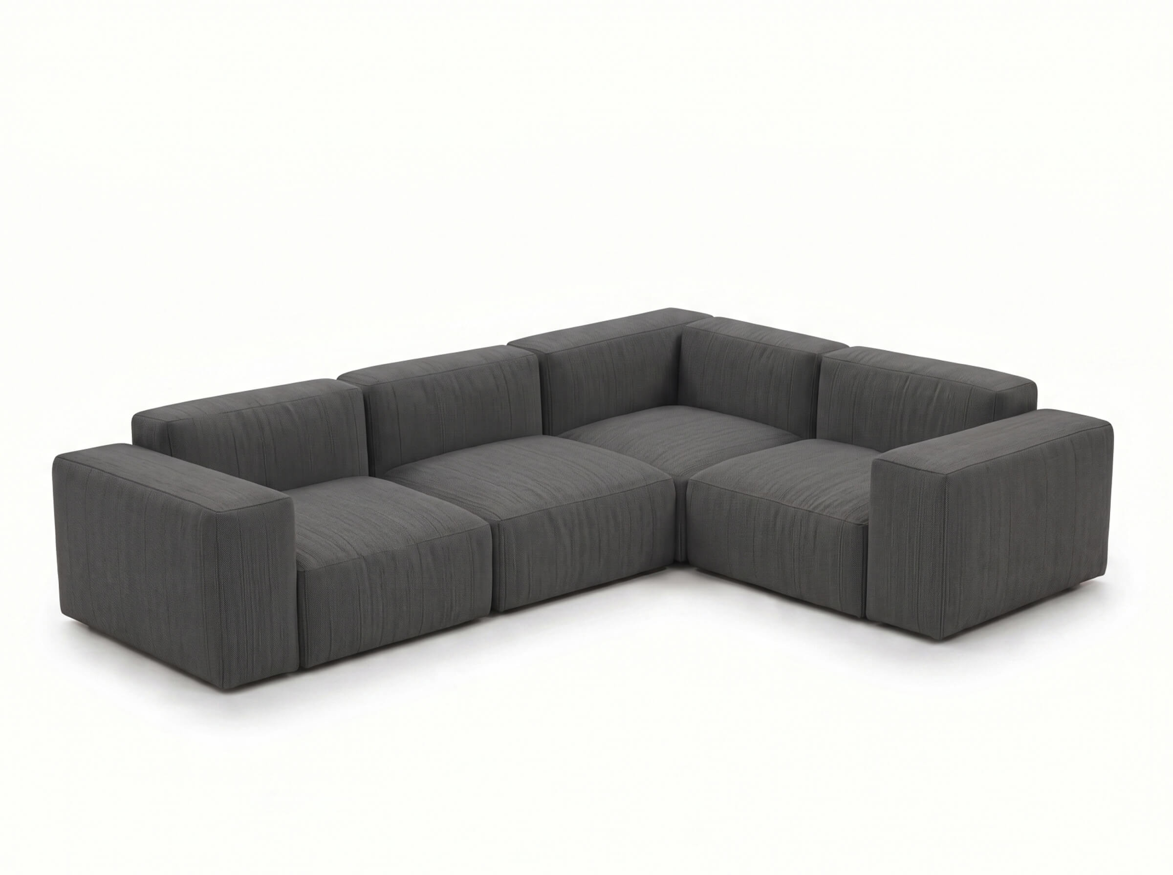Modulares Outdoorsofa Moduvano One 4-teilig mit Ecke | 318 cm - Palma 628