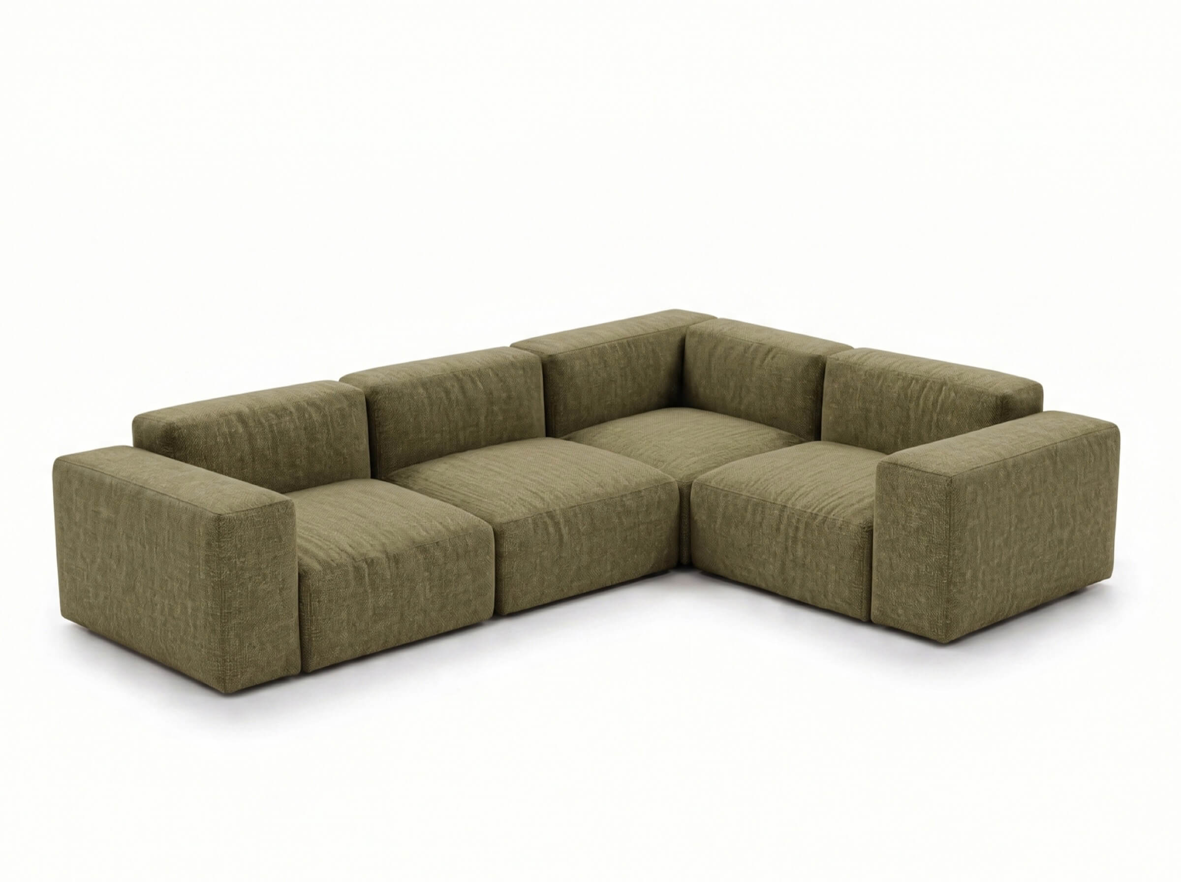 Modulares Outdoorsofa Moduvano One 4-teilig mit Ecke | 318 cm - Palma 616