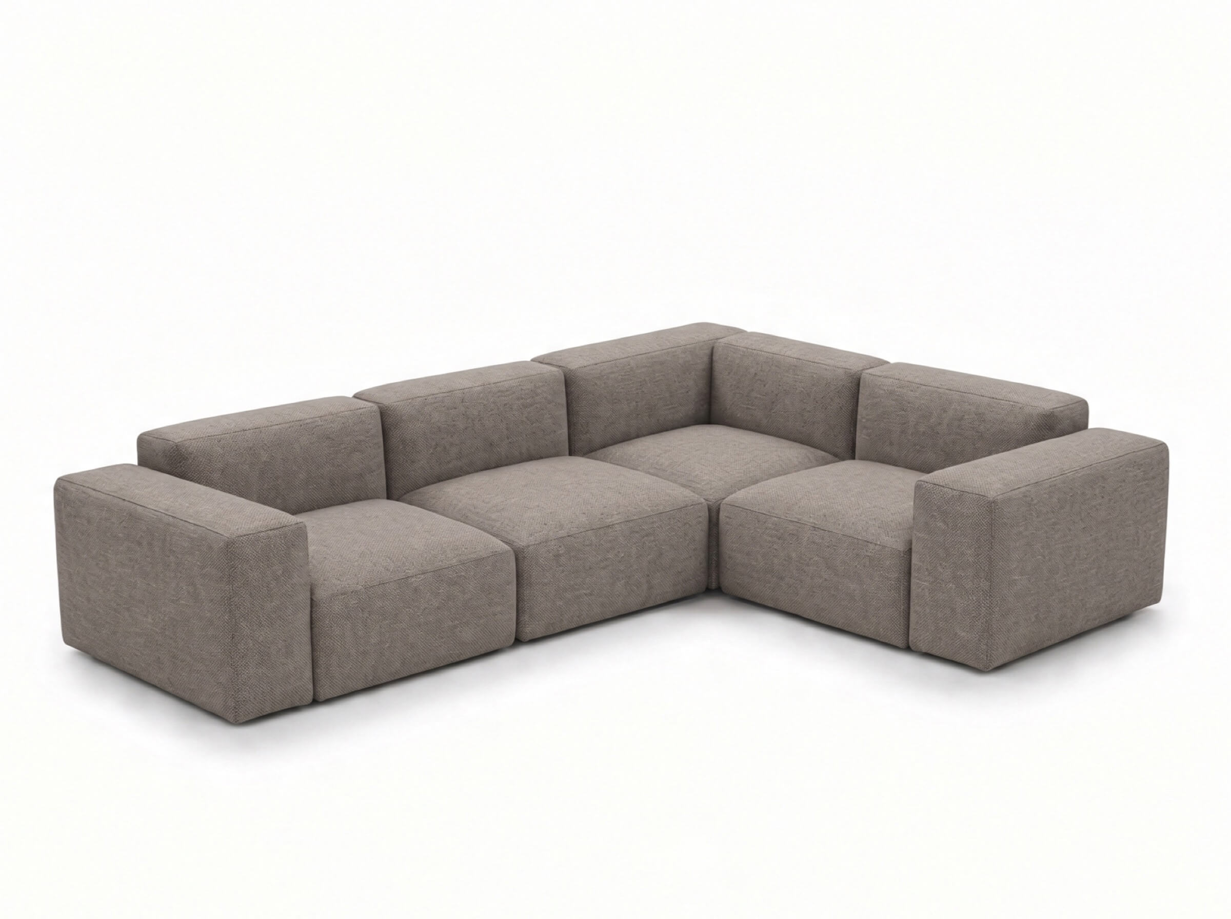 Modulares Outdoorsofa Moduvano One 4-teilig mit Ecke | 318 cm - Palma 624