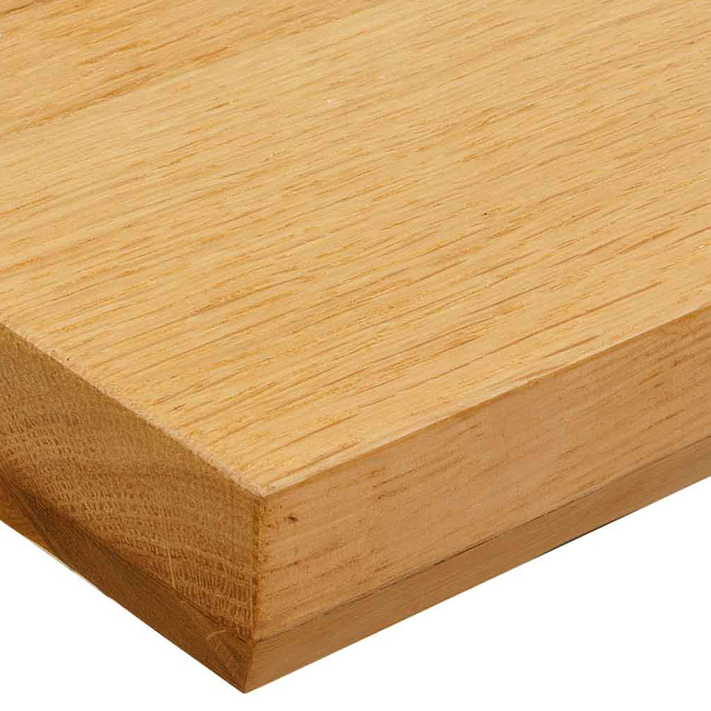 40mm Eiche massiv Facettenkante BST Tischplatte