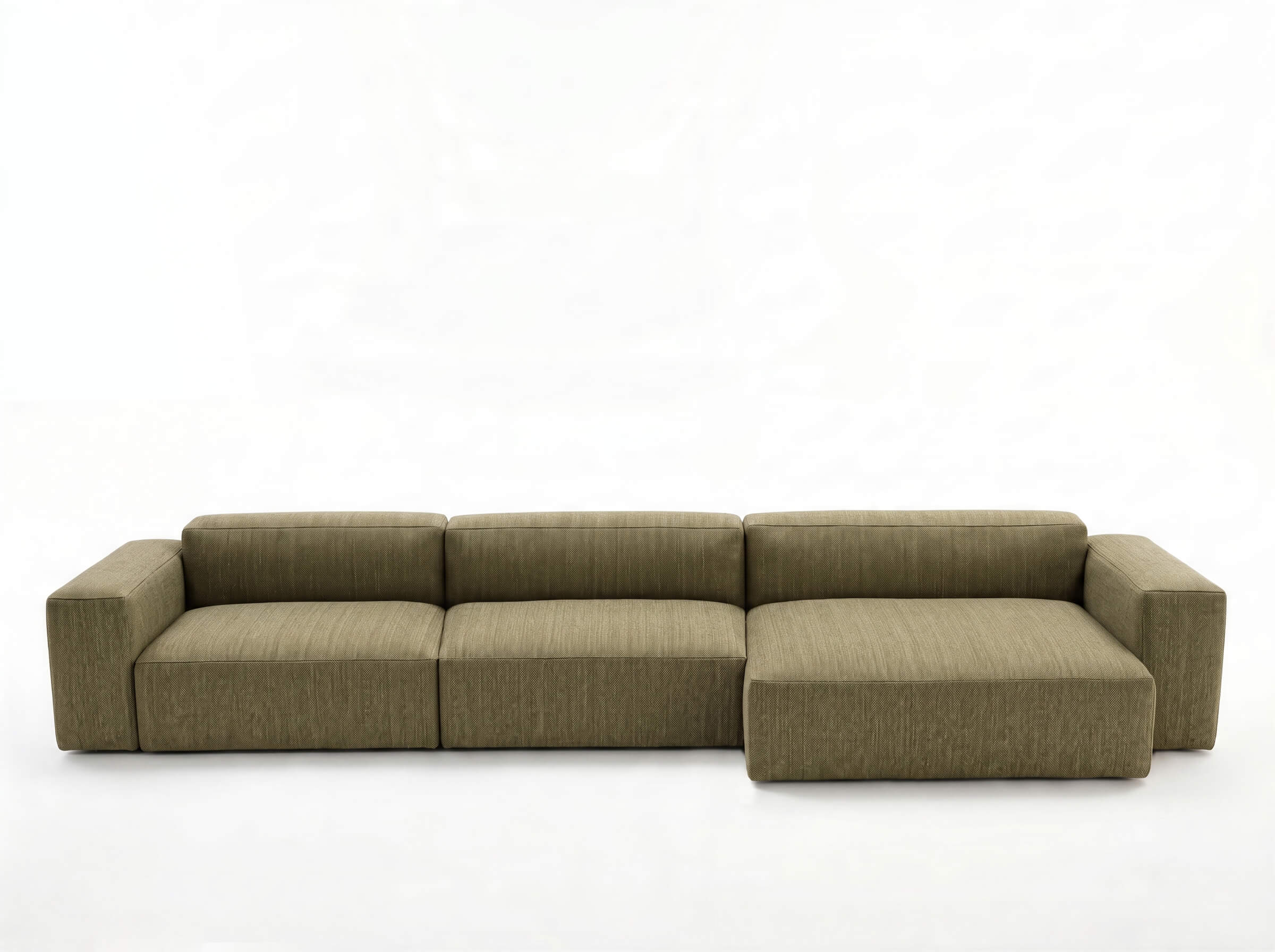 Modulares Outdoorsofa Moduvano One 3-teilig mit Longchair | 438 cm - Palma 616