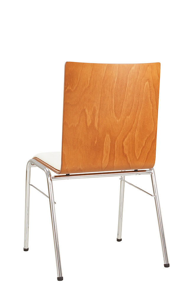 Gestell: Metall | Sitzschale: Buche dunekl | Bezug: Sonderbezug