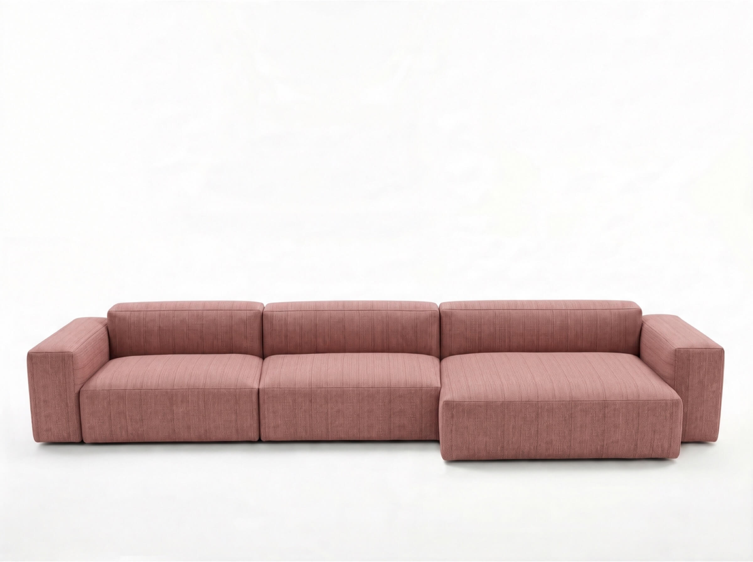Modulares Outdoorsofa Moduvano One 3-teilig mit Longchair | 438 cm - Palma 611