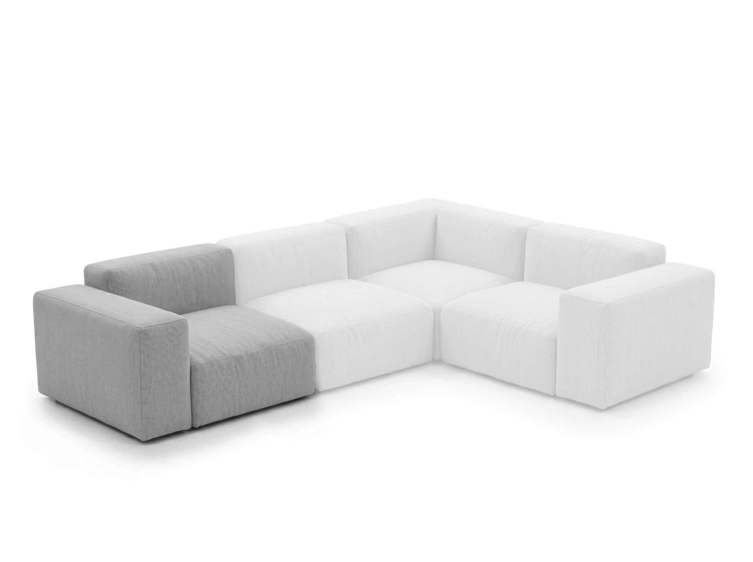 Modulares Outdoorelement Moduvano One Armlehne links S - Palma 604