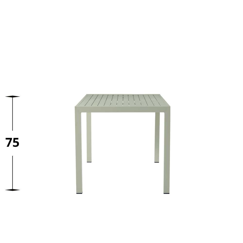 Metalltisch Crotone Green Tisch 80