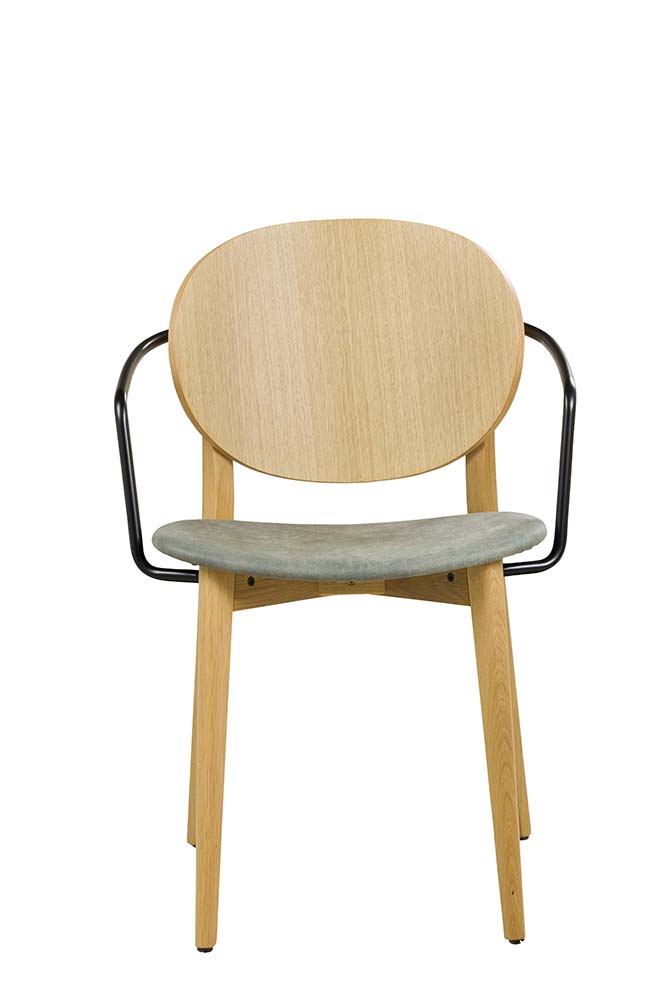 Gastronomiestuhl KPO-C-359-E | Eichenholz | Bezug: Linato-07