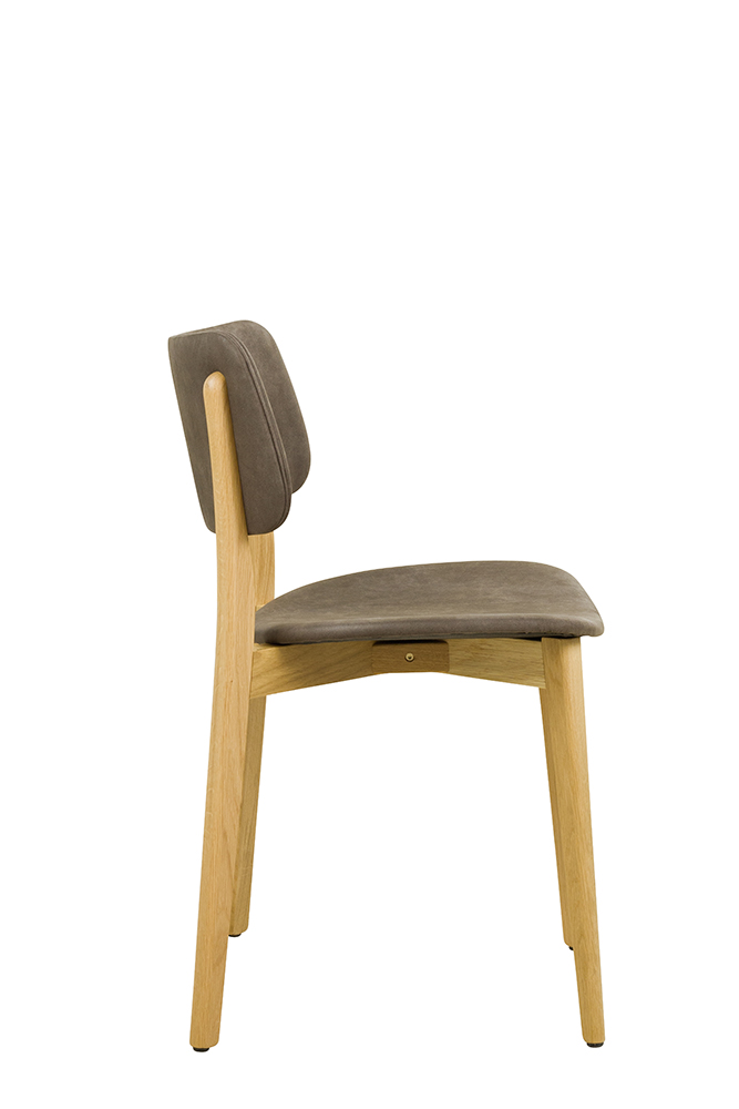 Gastronomiestuhl KPO-U-329-E | Eichenholz | Bezug: Linato-04