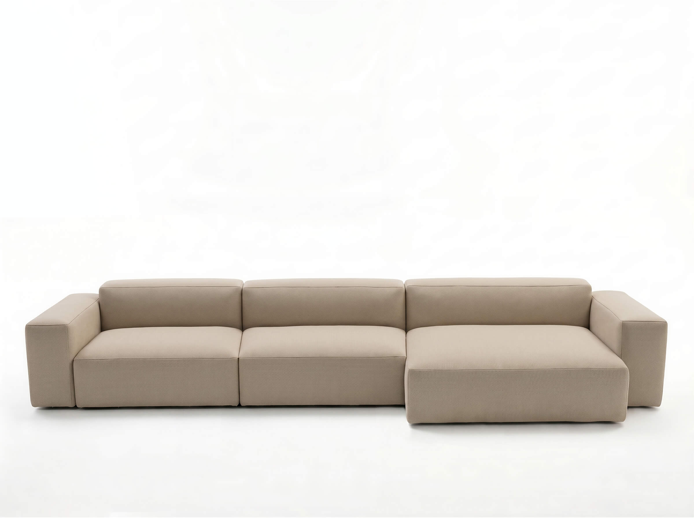 Modulares Outdoorsofa Moduvano One 3-teilig mit Longchair | 438 cm - Palma 604