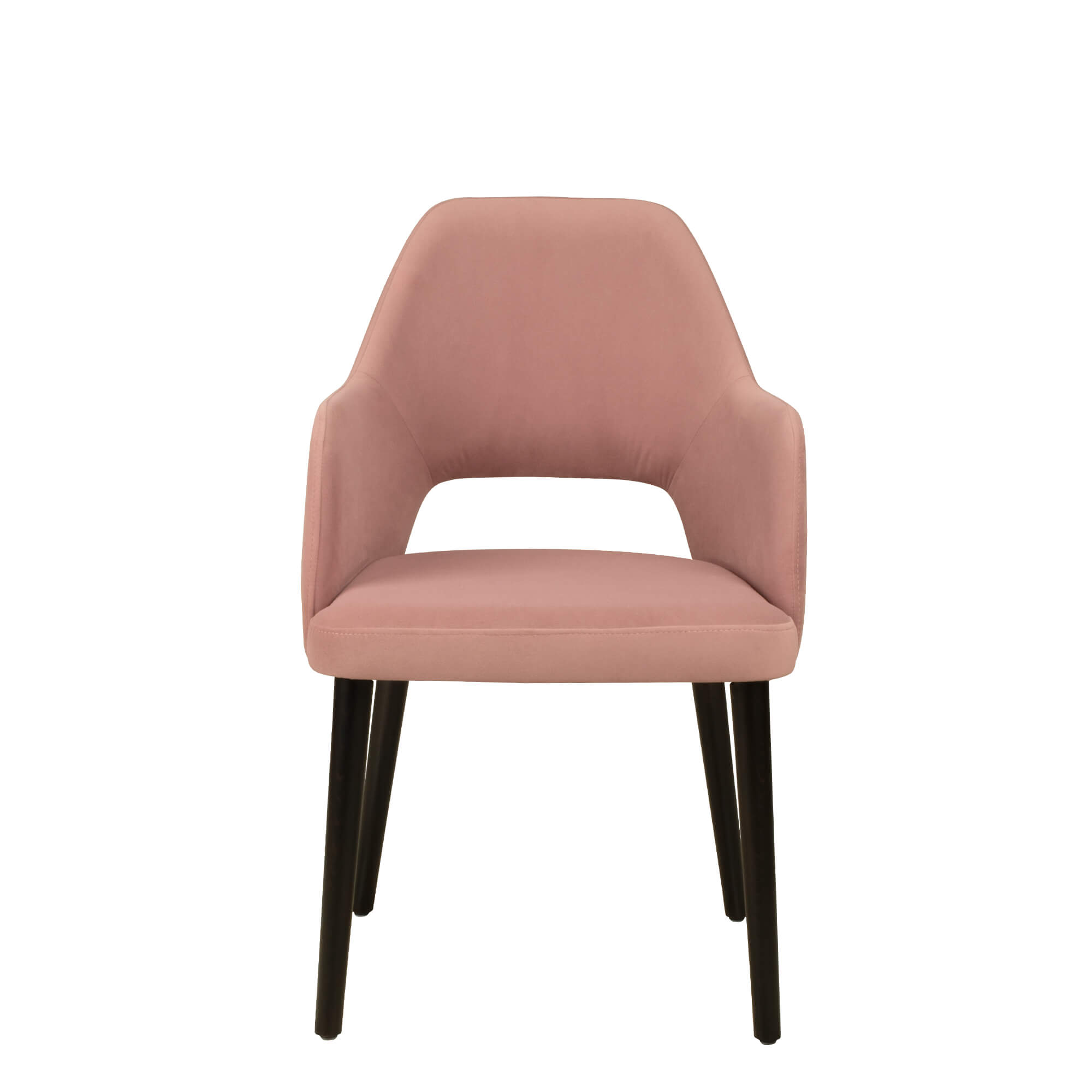 Vollpolsterstuhl mit Holzbeinen KDKS-A-200 - Frontal