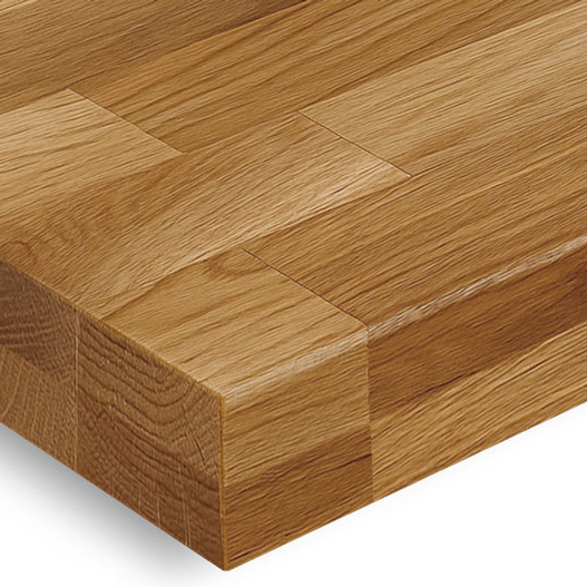 40mm Eiche massiv Tischplatte STV