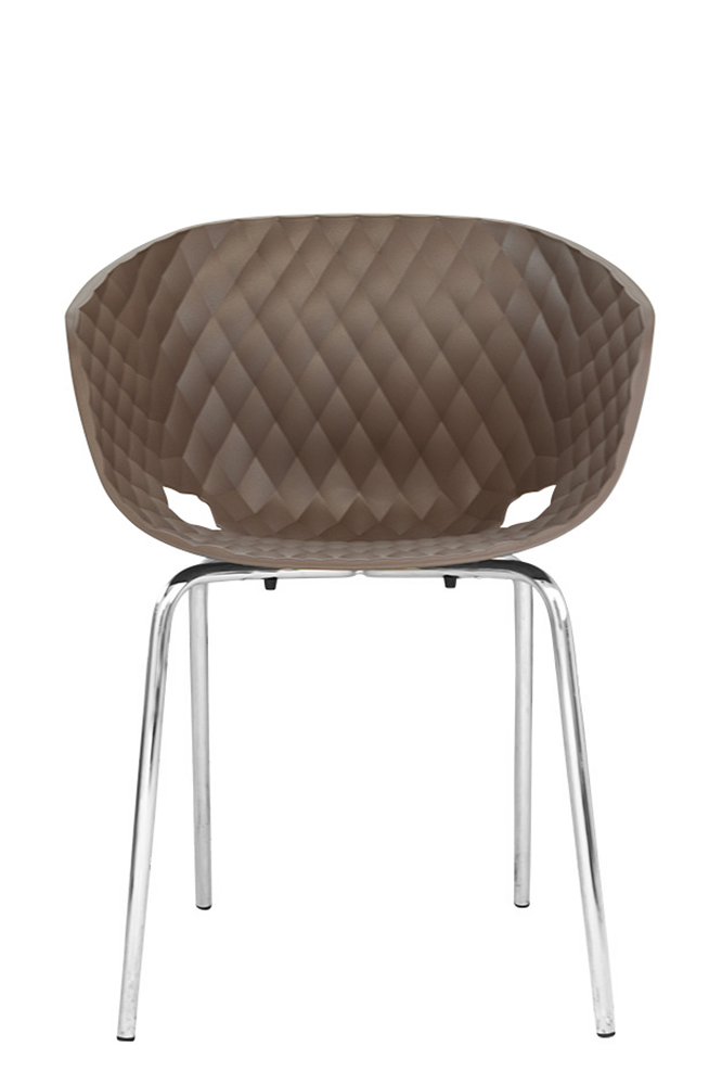 Gestell: Metall | Sitzschale: Kakao