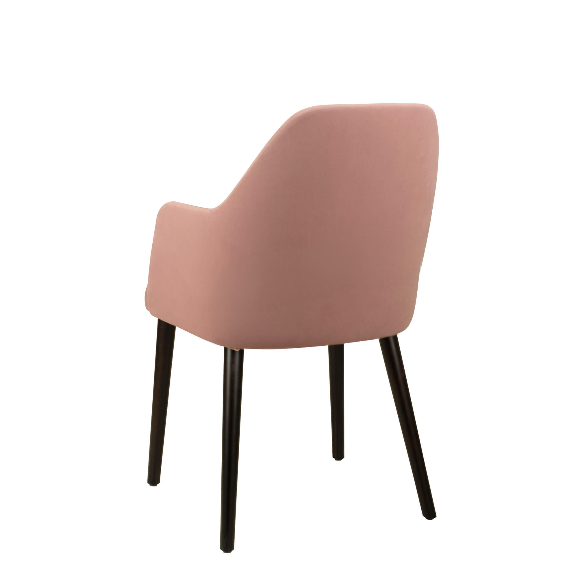 Vollpolsterstuhl mit Holzbeinen KDKS-A-100 - Rueckansicht