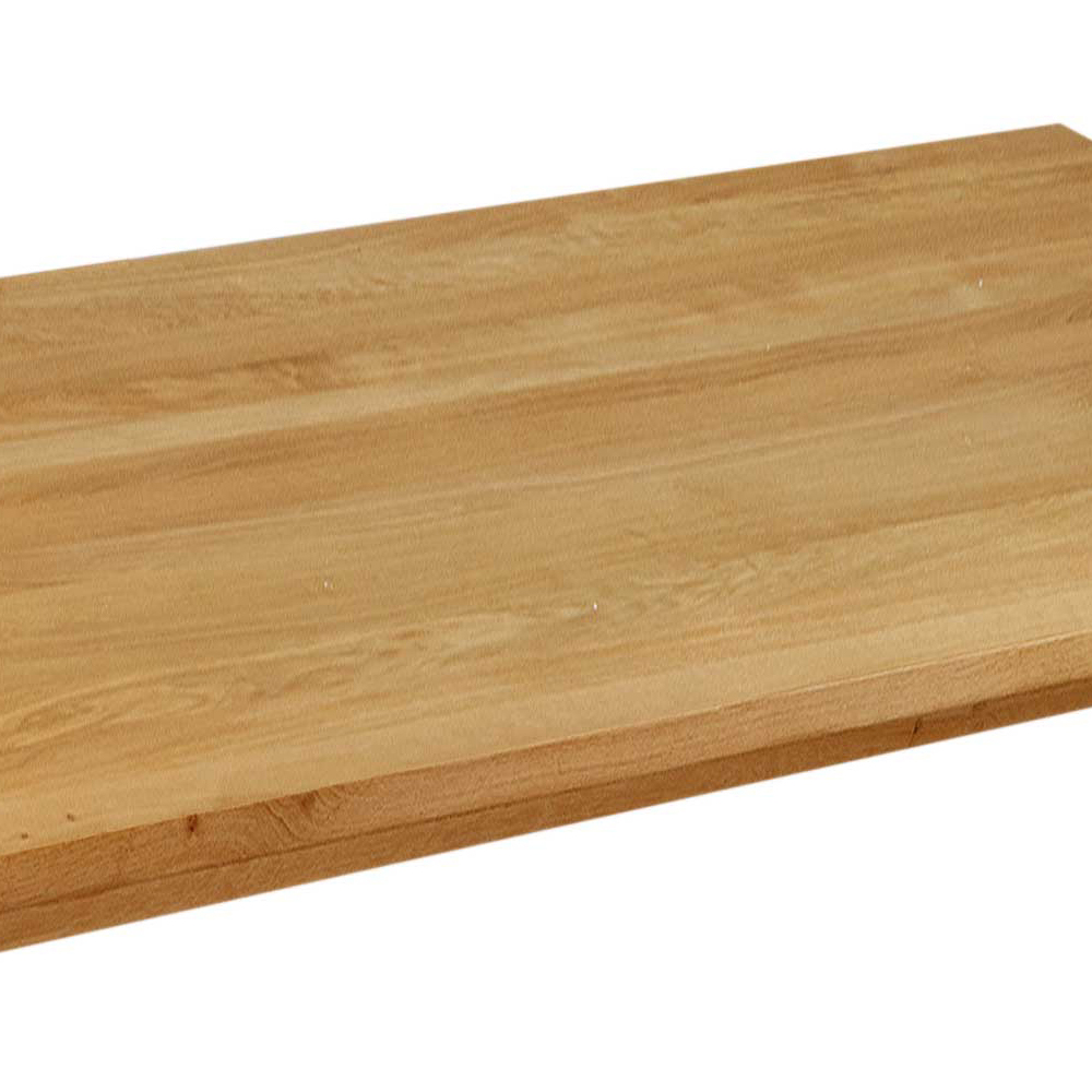 40mm Eiche massiv Facettenkante BST Tischplatte