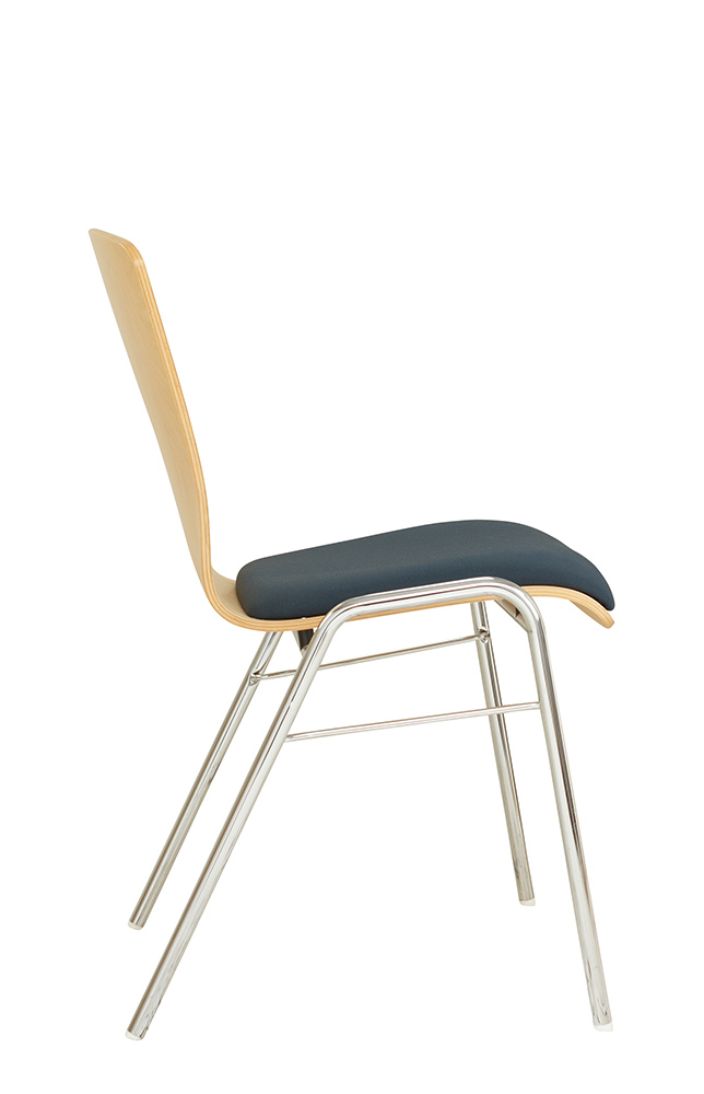 Gestell: Metall | Sitzschale: Buche Natur | Bezug: Sonderbezug