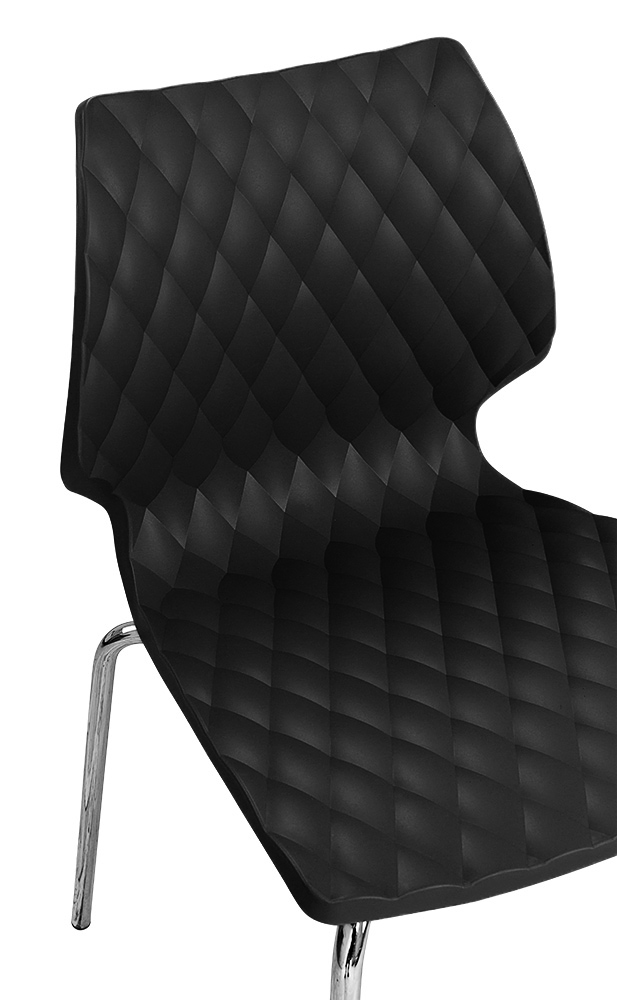 Gestell: Metall | Sitzschale: Tiefschwarz