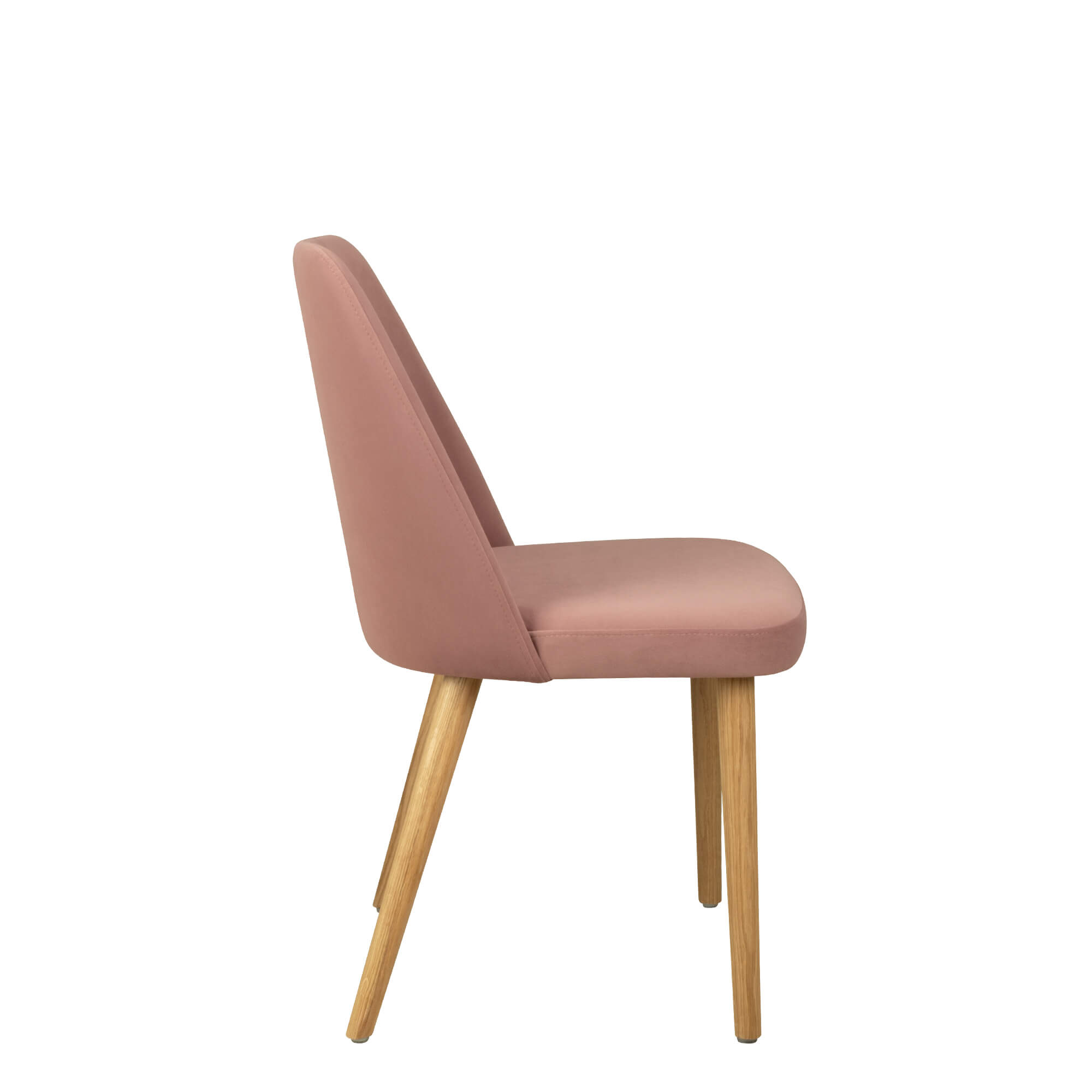 Vollpolsterstuhl mit Holzbeinen KDKS 100 - Seitenansicht