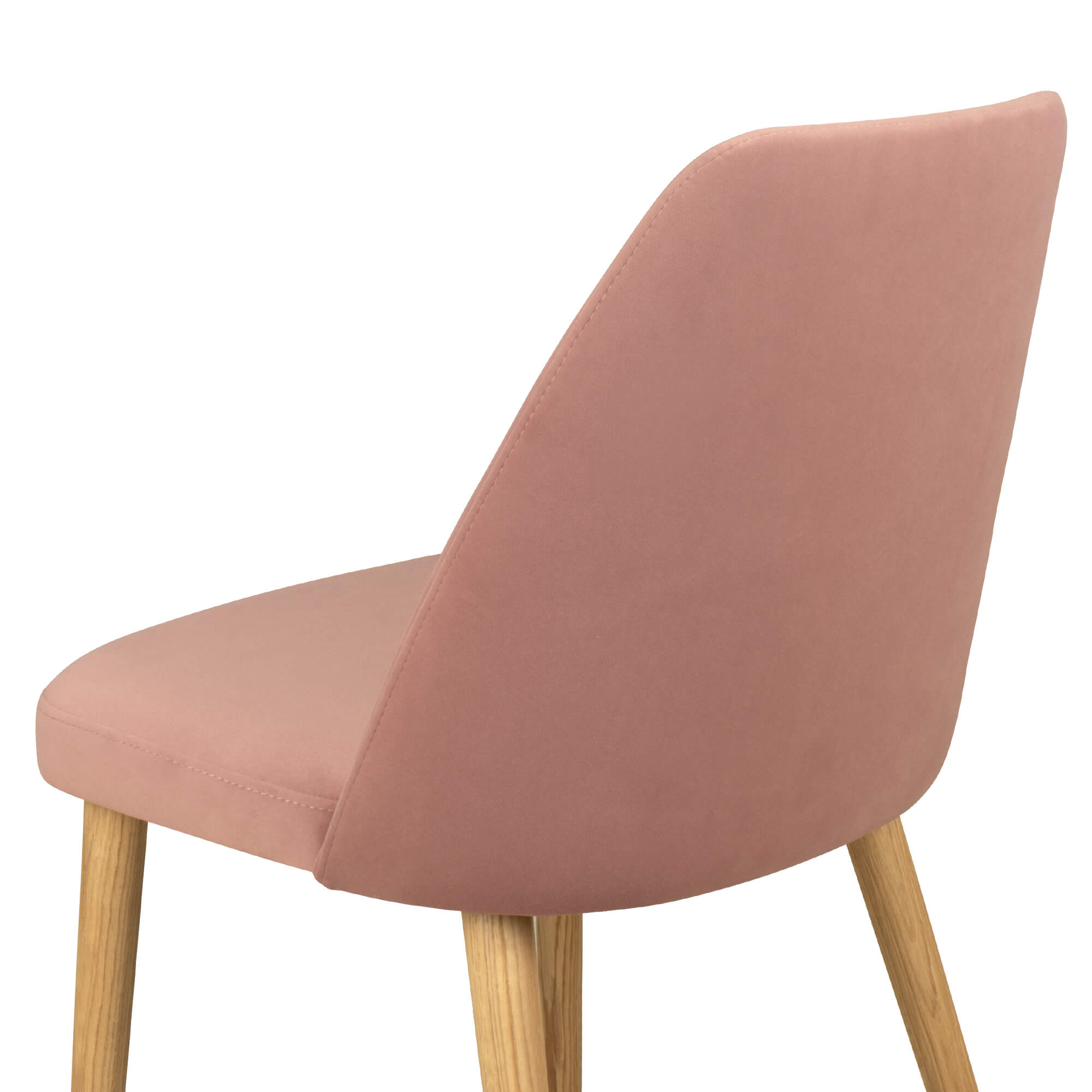 Vollpolsterstuhl mit Holzbeinen KDKS 100 - Detail Rueckansicht