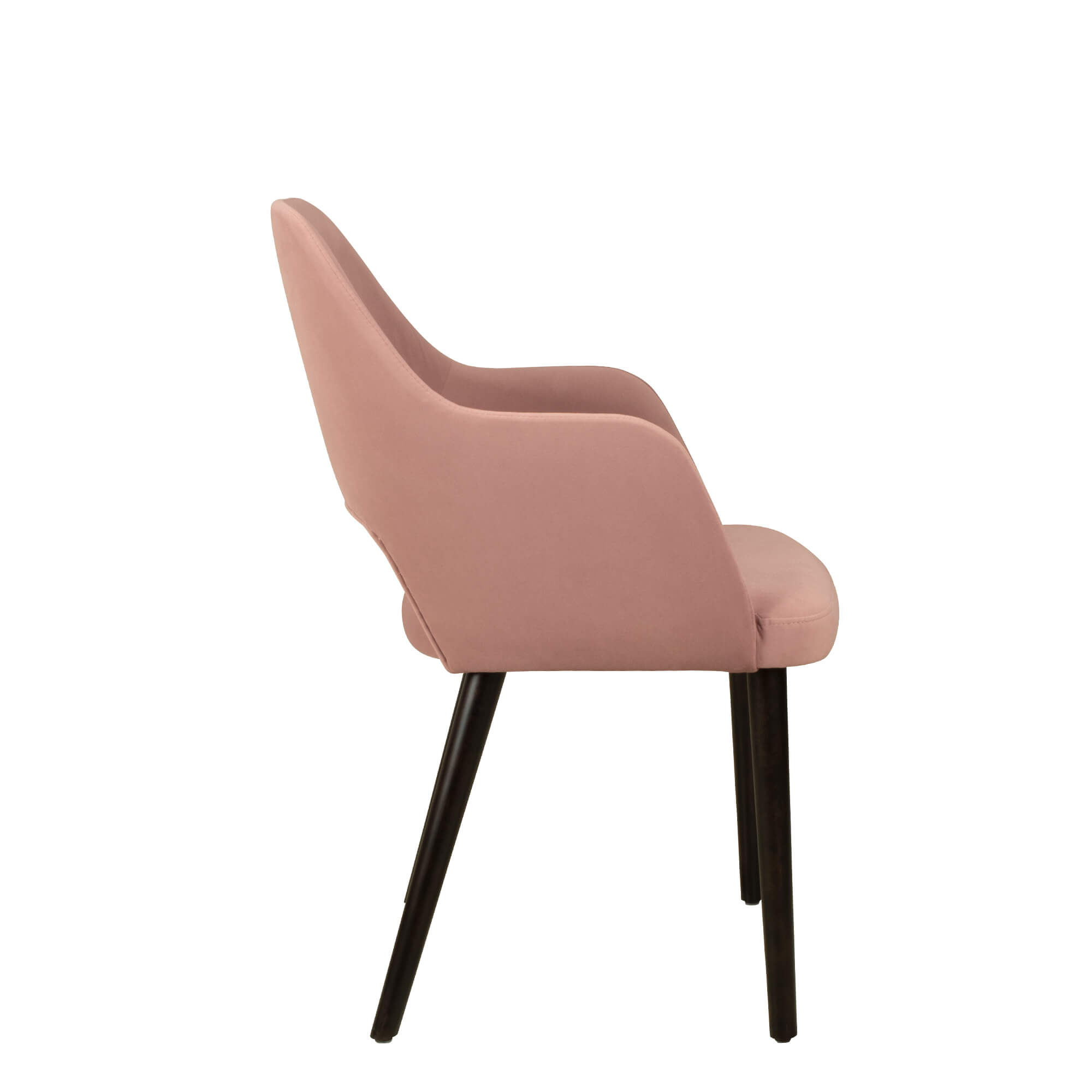 Vollpolsterstuhl mit Holzbeinen KDKS-A-200 - Seitenansicht