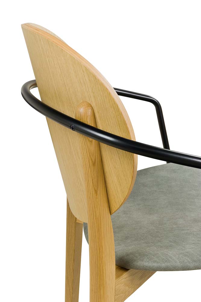 Gastronomiestuhl KPO-C-359-E | Eichenholz | Bezug: Linato-07