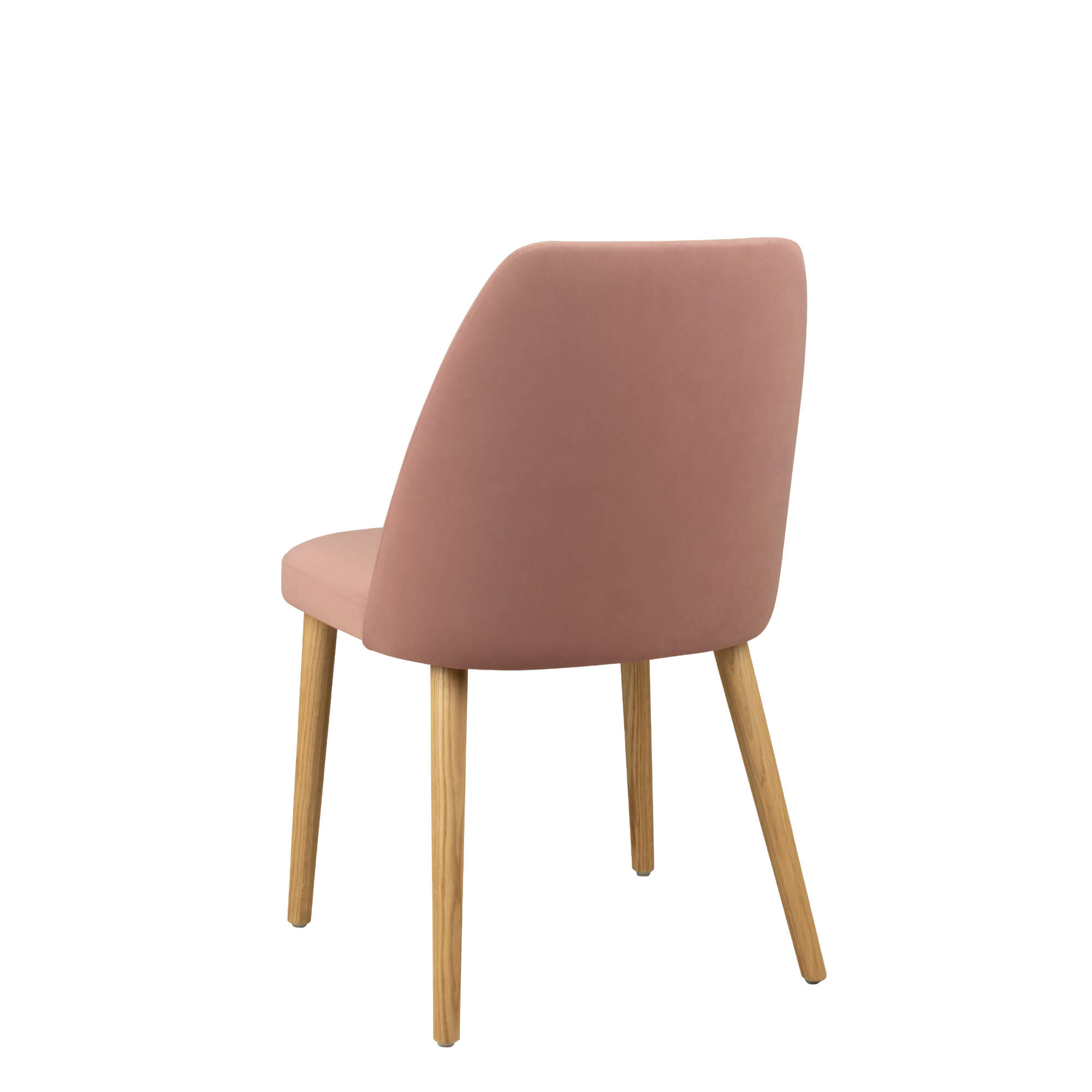 Vollpolsterstuhl mit Holzbeinen KDKS 100 - Rueckansicht