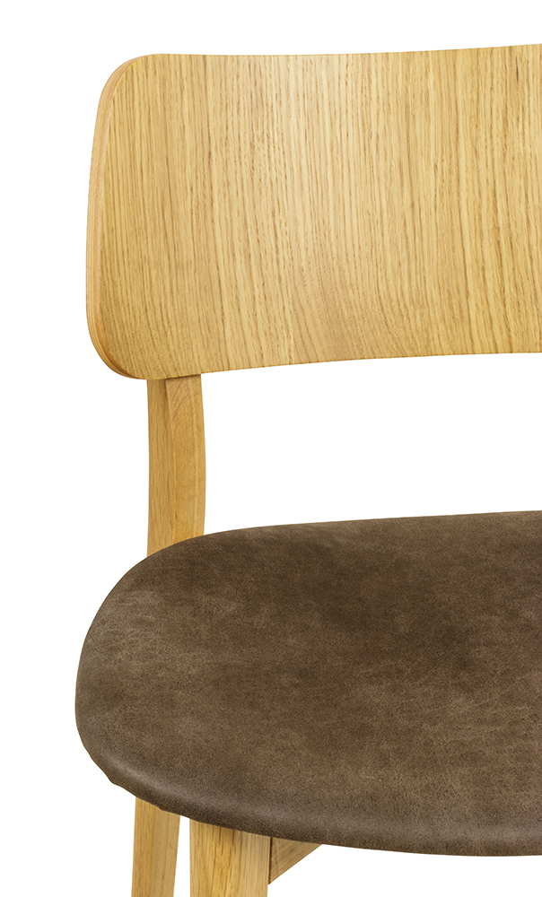 Gastronomiestuhl KPO-T-320-E | Eichenholz | Bezug: Linato-04