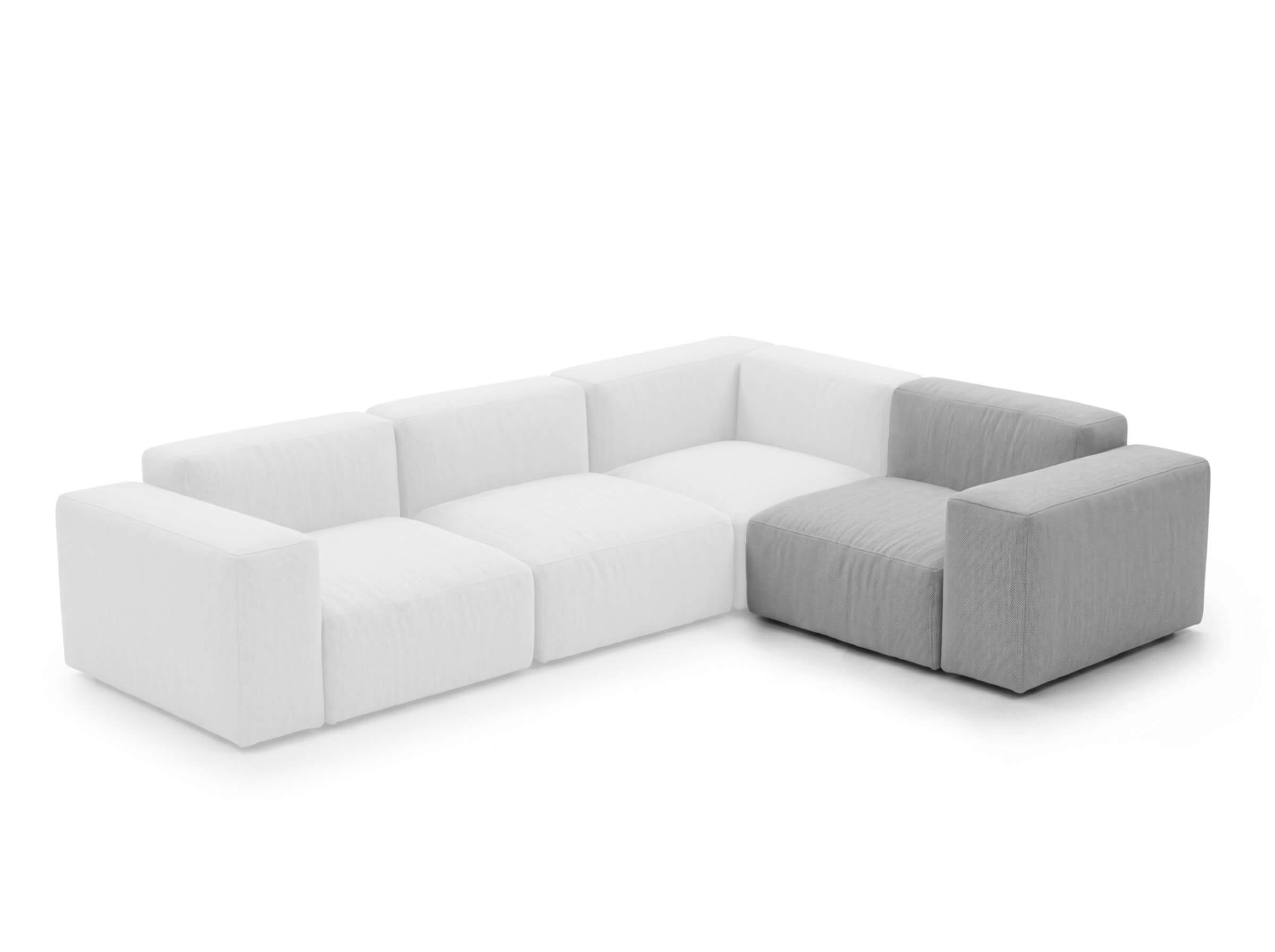 Modulares Outdoorelement Moduvano One Armlehne rechts S - Palma 604