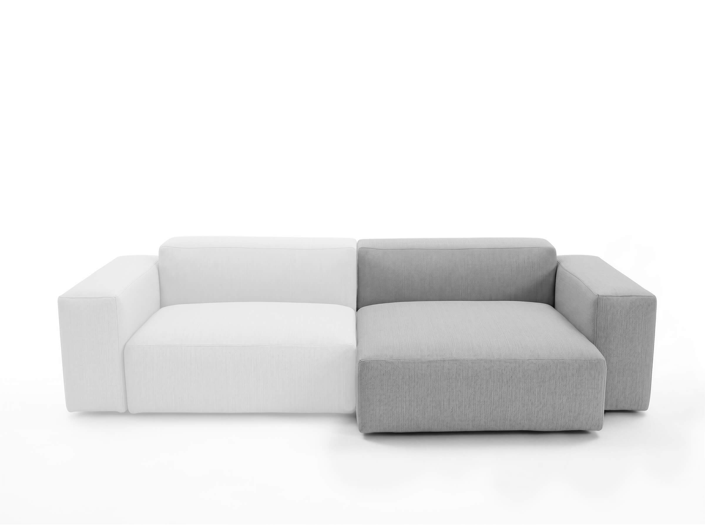 Modulares Outdoorelement Moduvano One Longchair rechts S - Palma 604