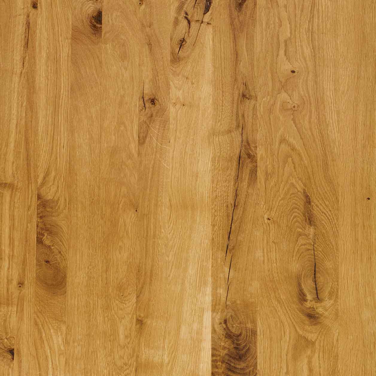 40mm Eiche mit Baumkante Tischplatte