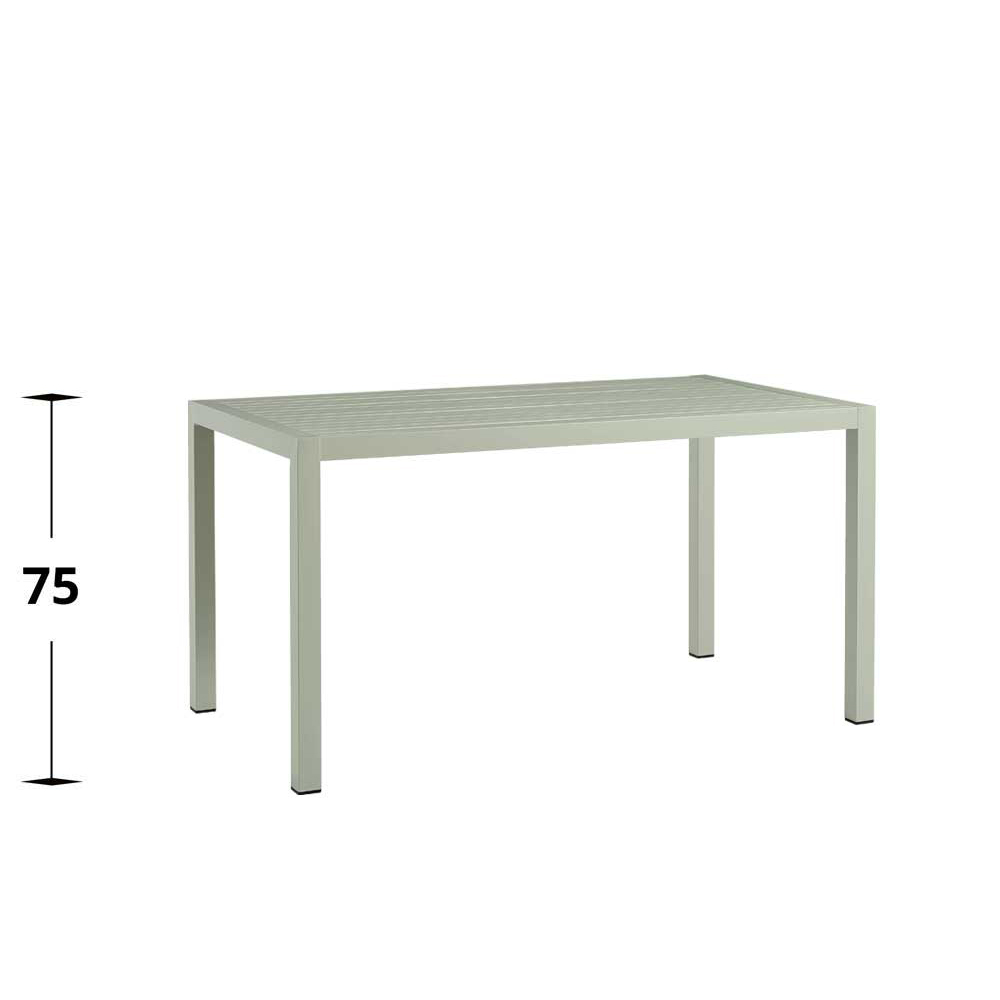 Metalltisch Crotone Green Tisch 140