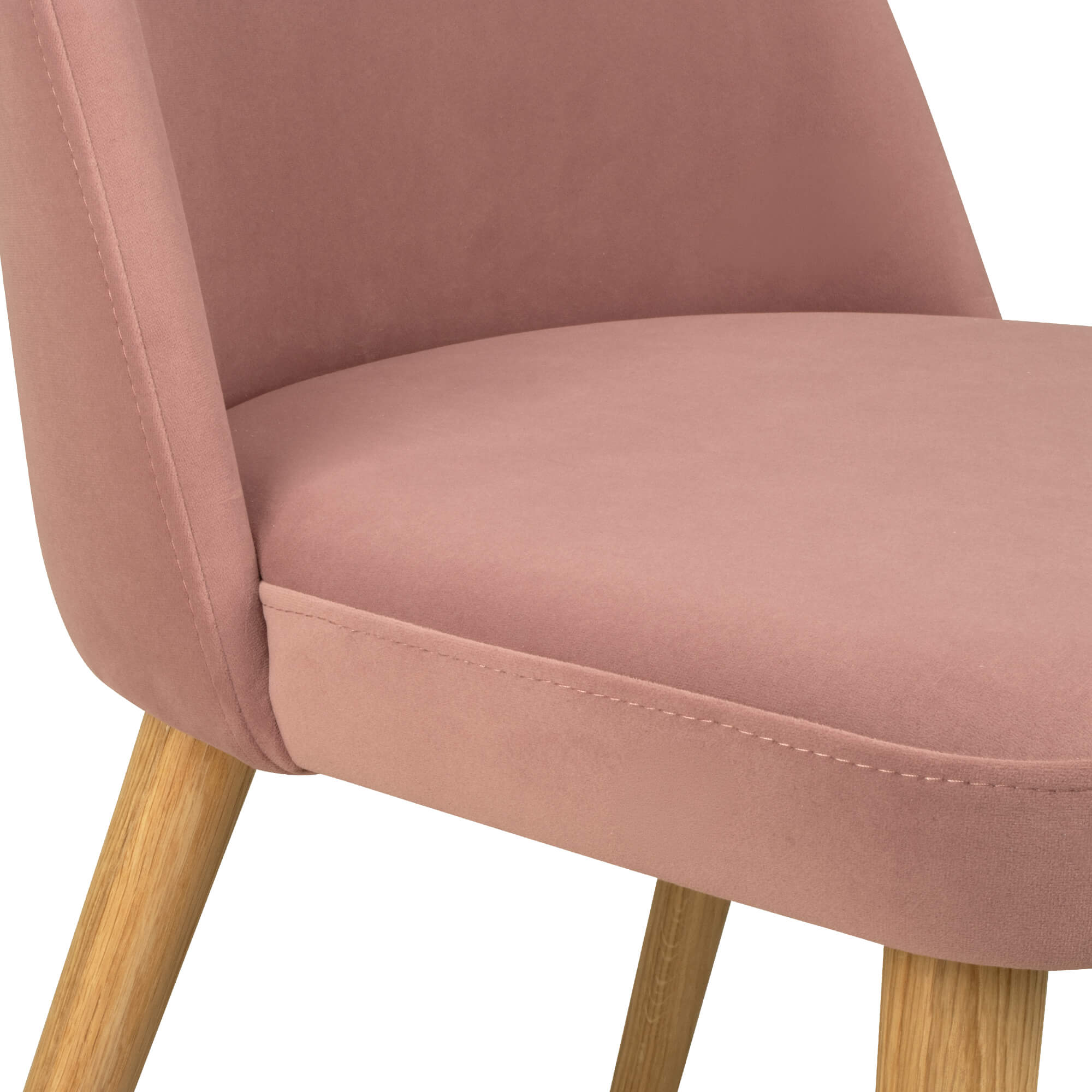 Vollpolsterstuhl mit Holzbeinen KDKS 100 - Detail Naehte