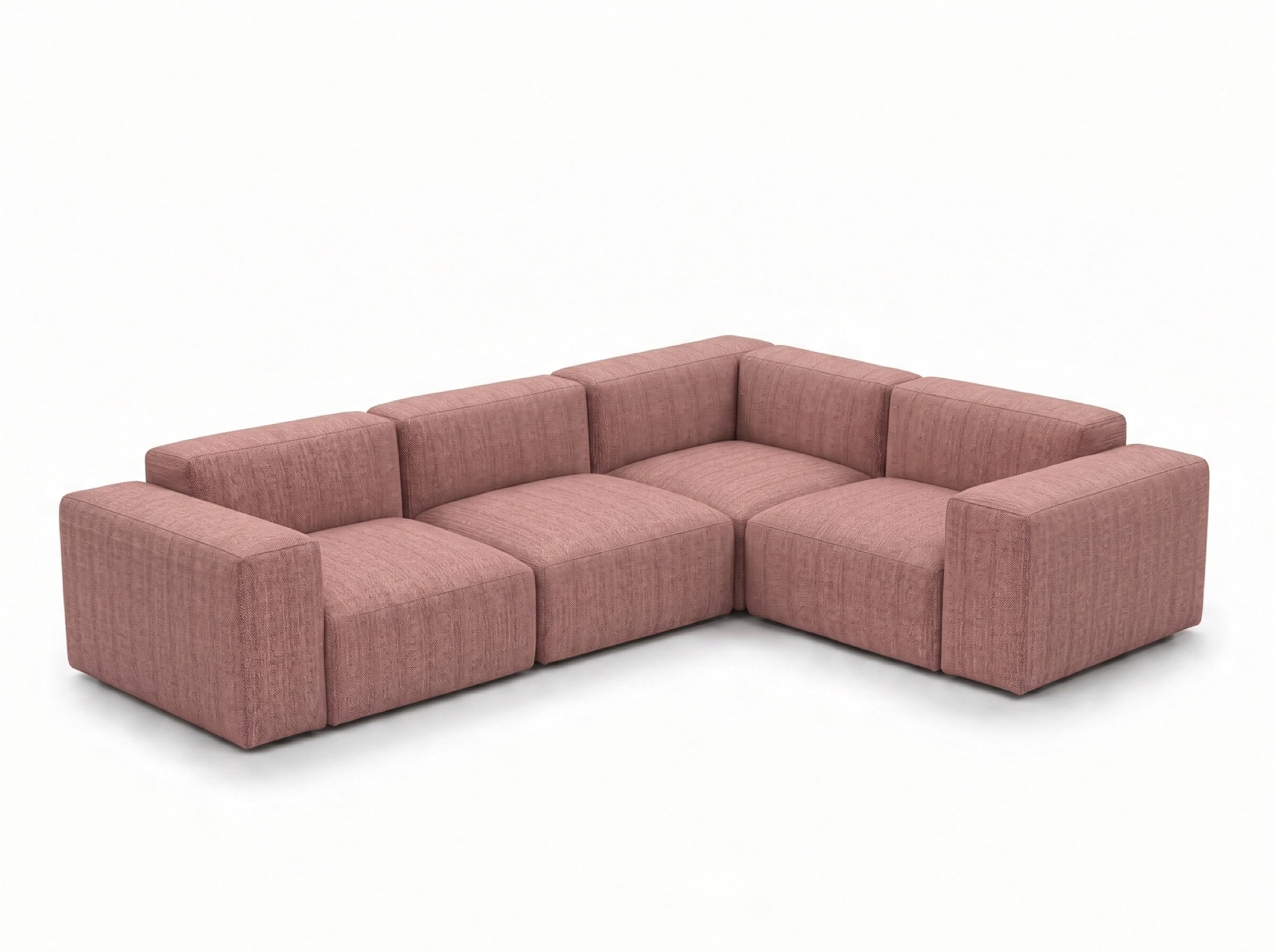 Modulares Outdoorsofa Moduvano One 4-teilig mit Ecke | 318 cm - Palma 611