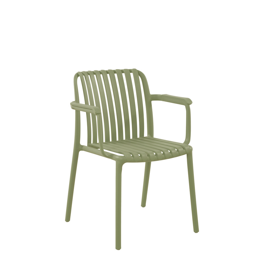 Foma FOMA-1819 Moss Green – Stapelbarer Kunststoffstuhl für Gastronomie ...