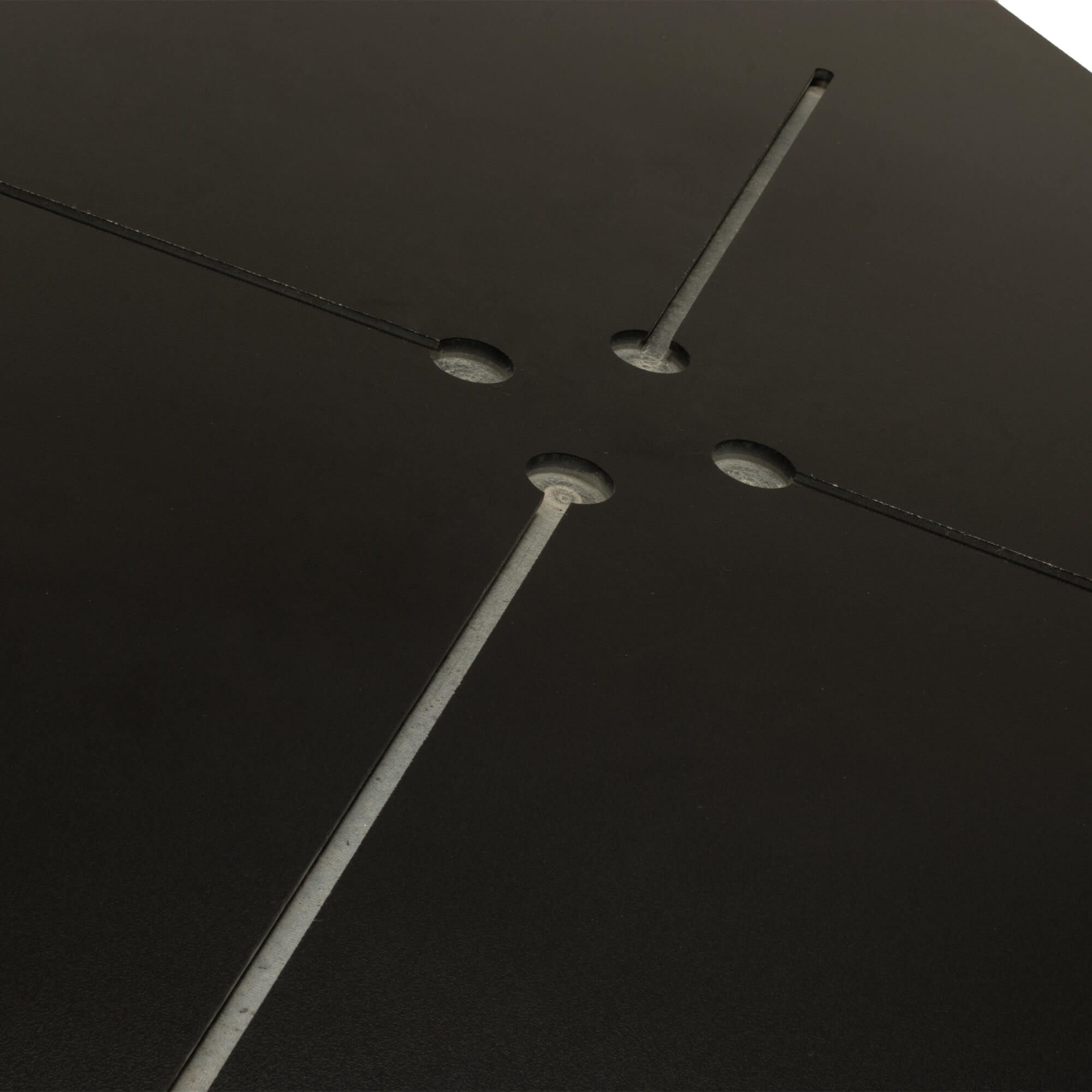 Tischplatte Outdoor 70x70 - Komplett rueckseite Detail