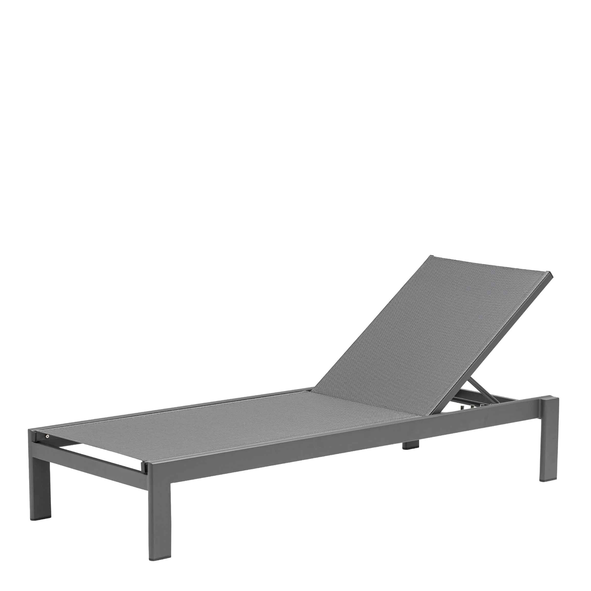 Outdoorsonnenliege Ponce Anthrazit