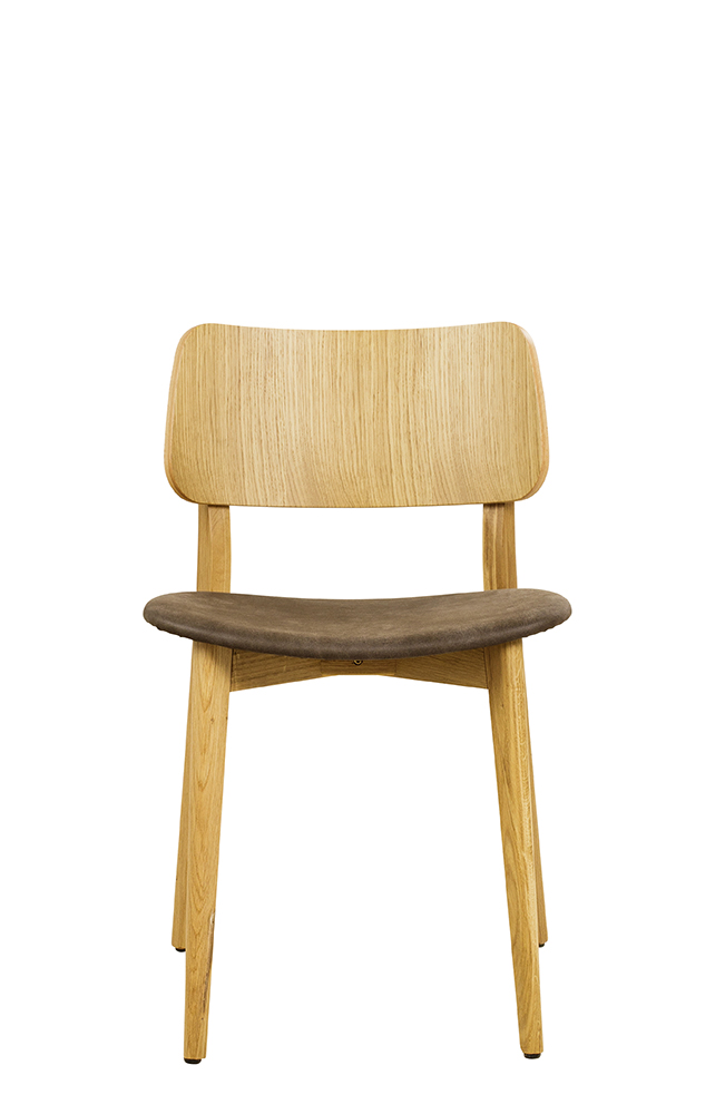 Gastronomiestuhl KPO-T-320-E | Eichenholz | Bezug: Linato-04