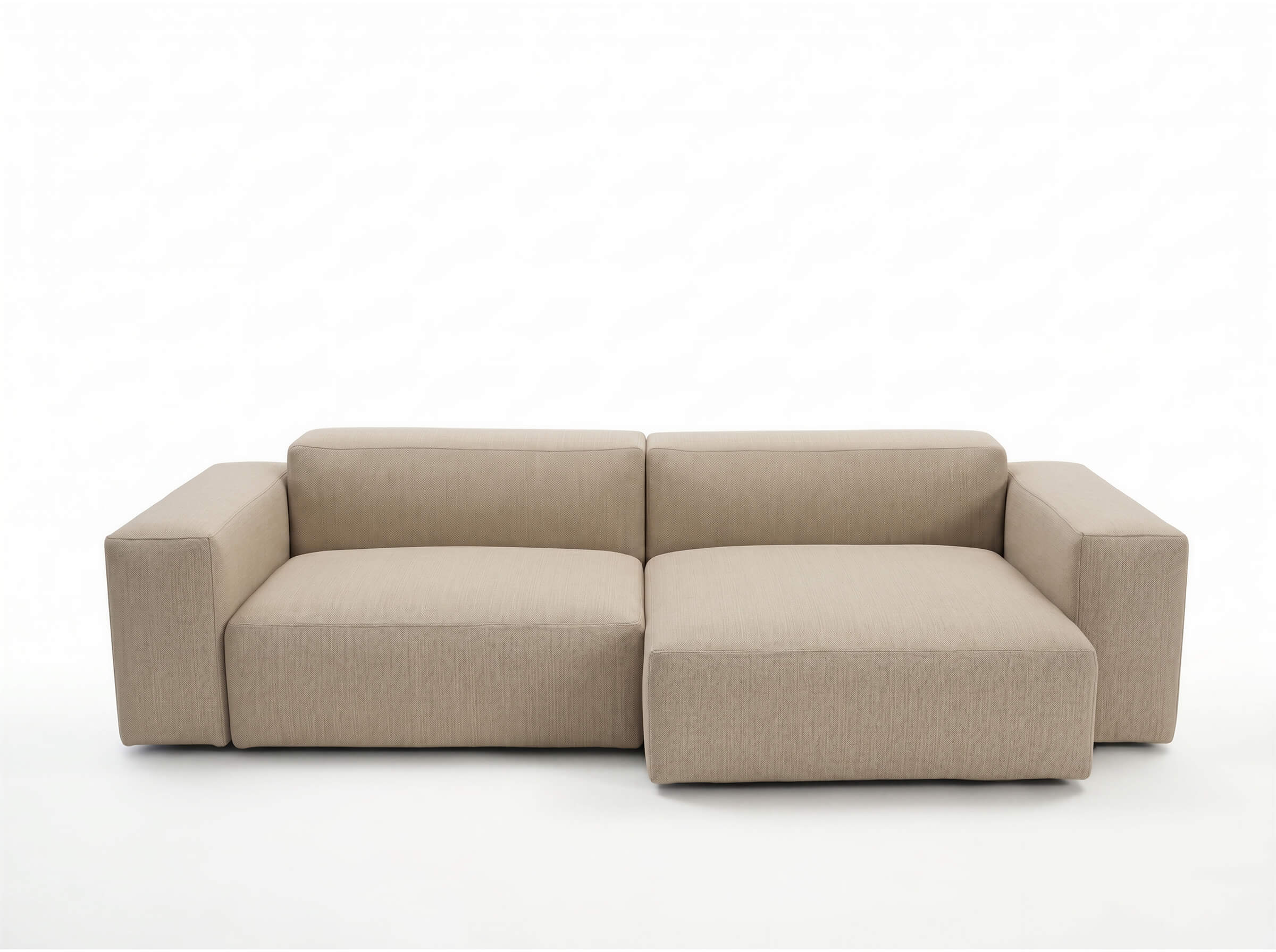 Modulares Outdoorsofa Moduvano One 2-teilig mit Longchair | 292 cm - Palma 604