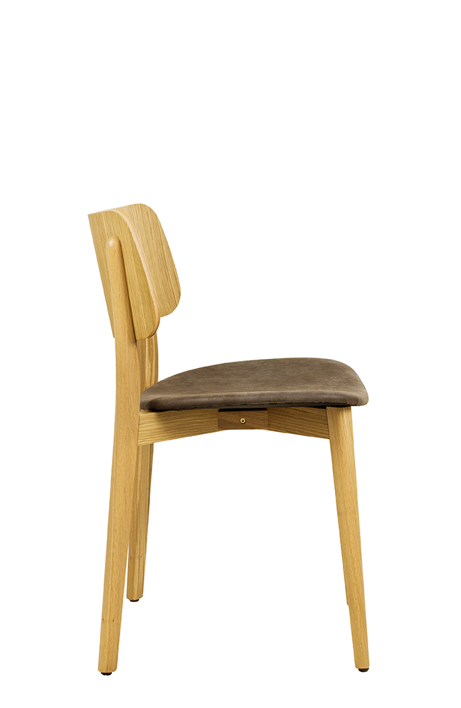 Gastronomiestuhl KPO-T-320-E | Eichenholz | Bezug: Linato-04