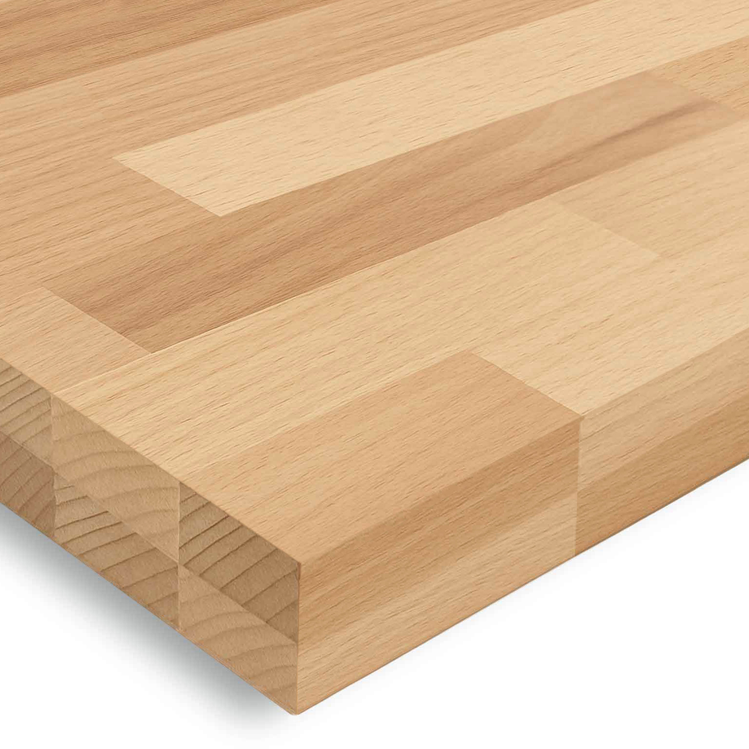 30mm Buche massiv Tischplatte STV