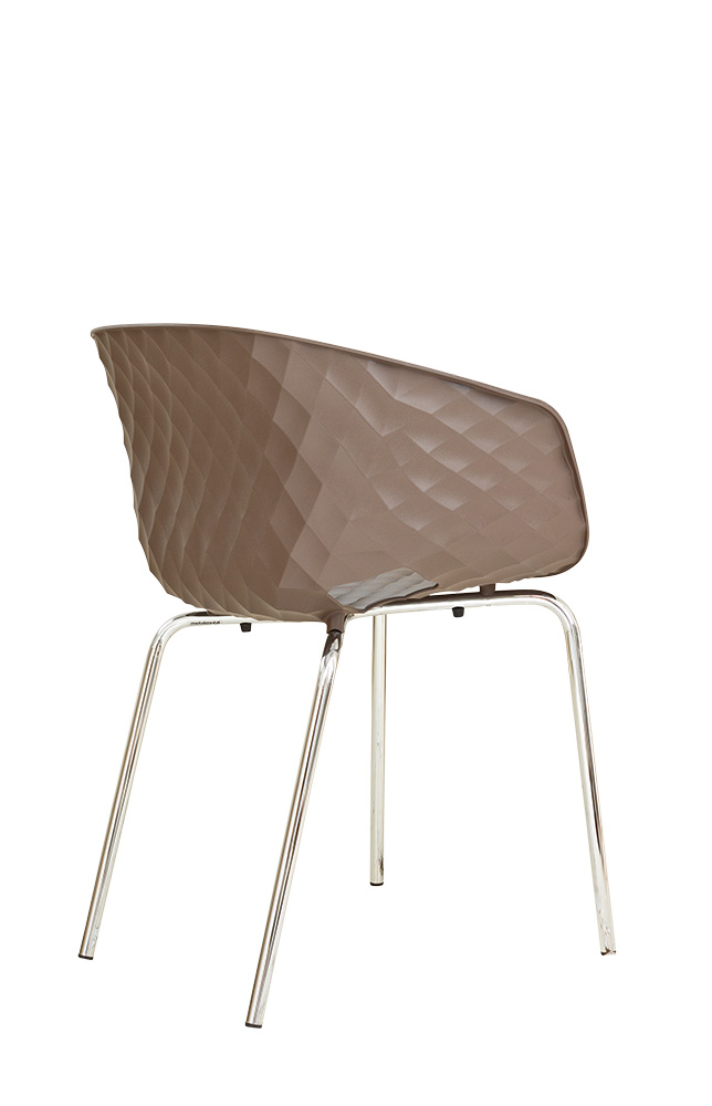 Gestell: Metall | Sitzschale: Kakao